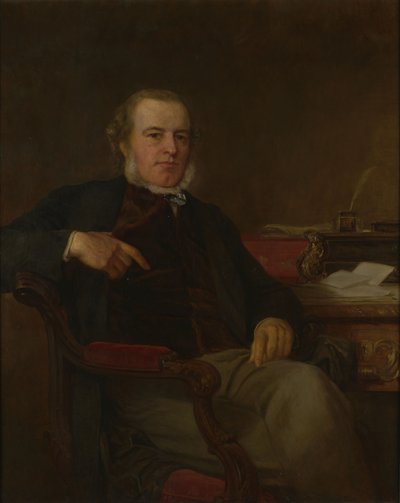 Portrait of Henry Bruce, 1st Baron Aberdare, British Politician and Home Secretary (1815-1895) by After Henry Tanworth Wells